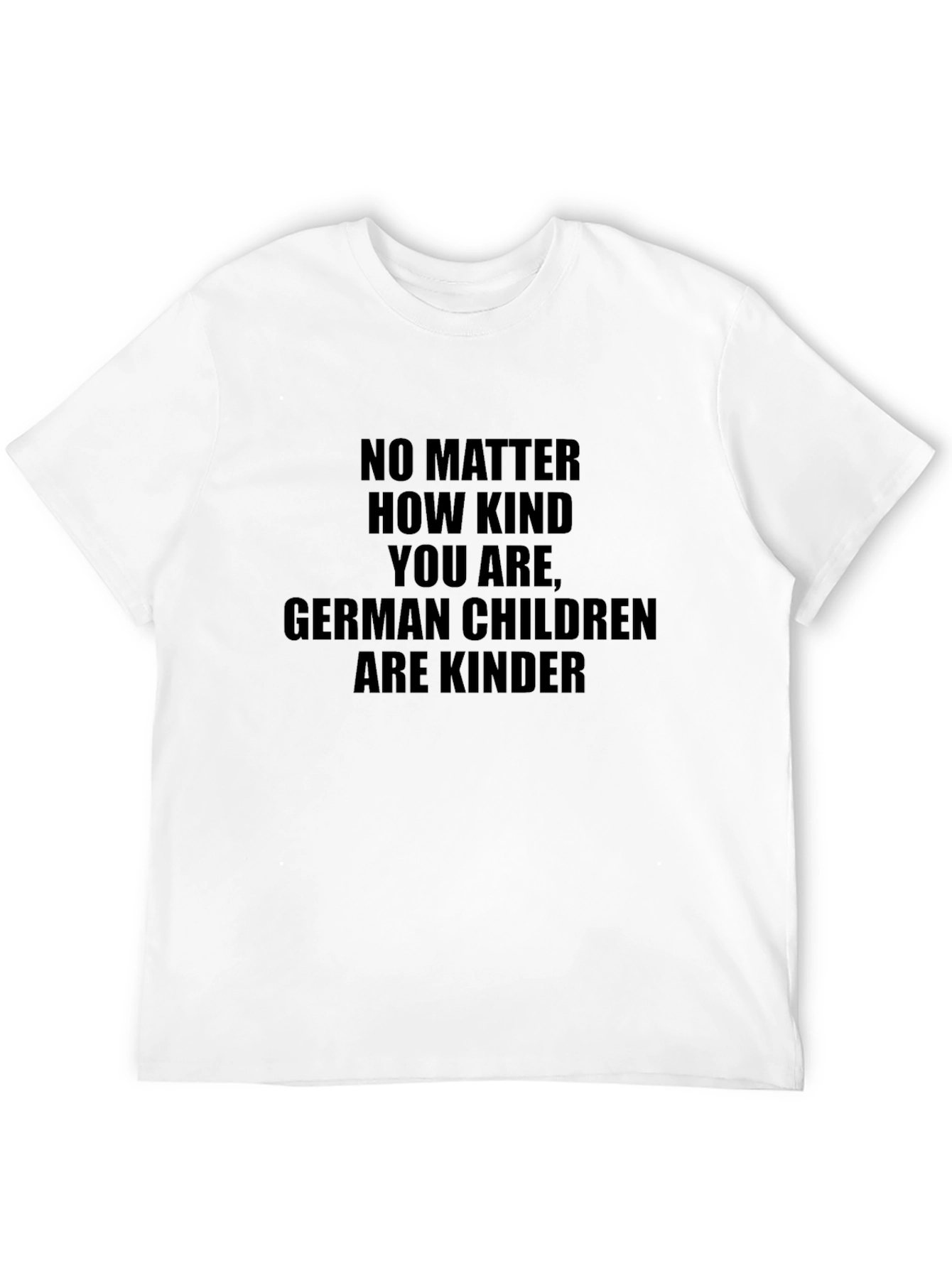 Humorous German Children Kinder Black T-Shirt