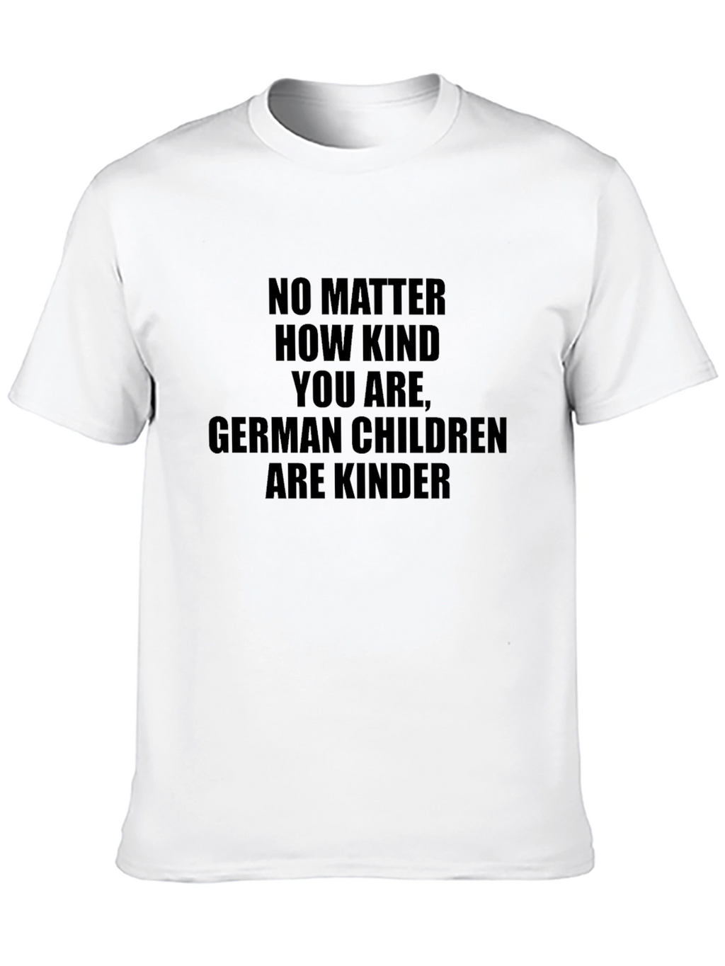 Humorous German Children Kinder Black T-Shirt