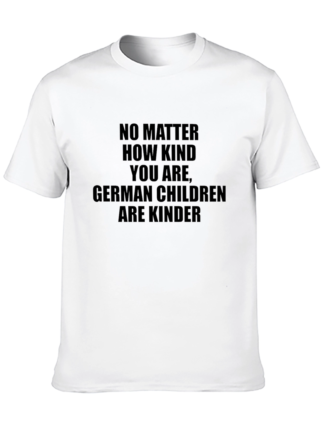 Humorous German Children Kinder Black T-Shirt