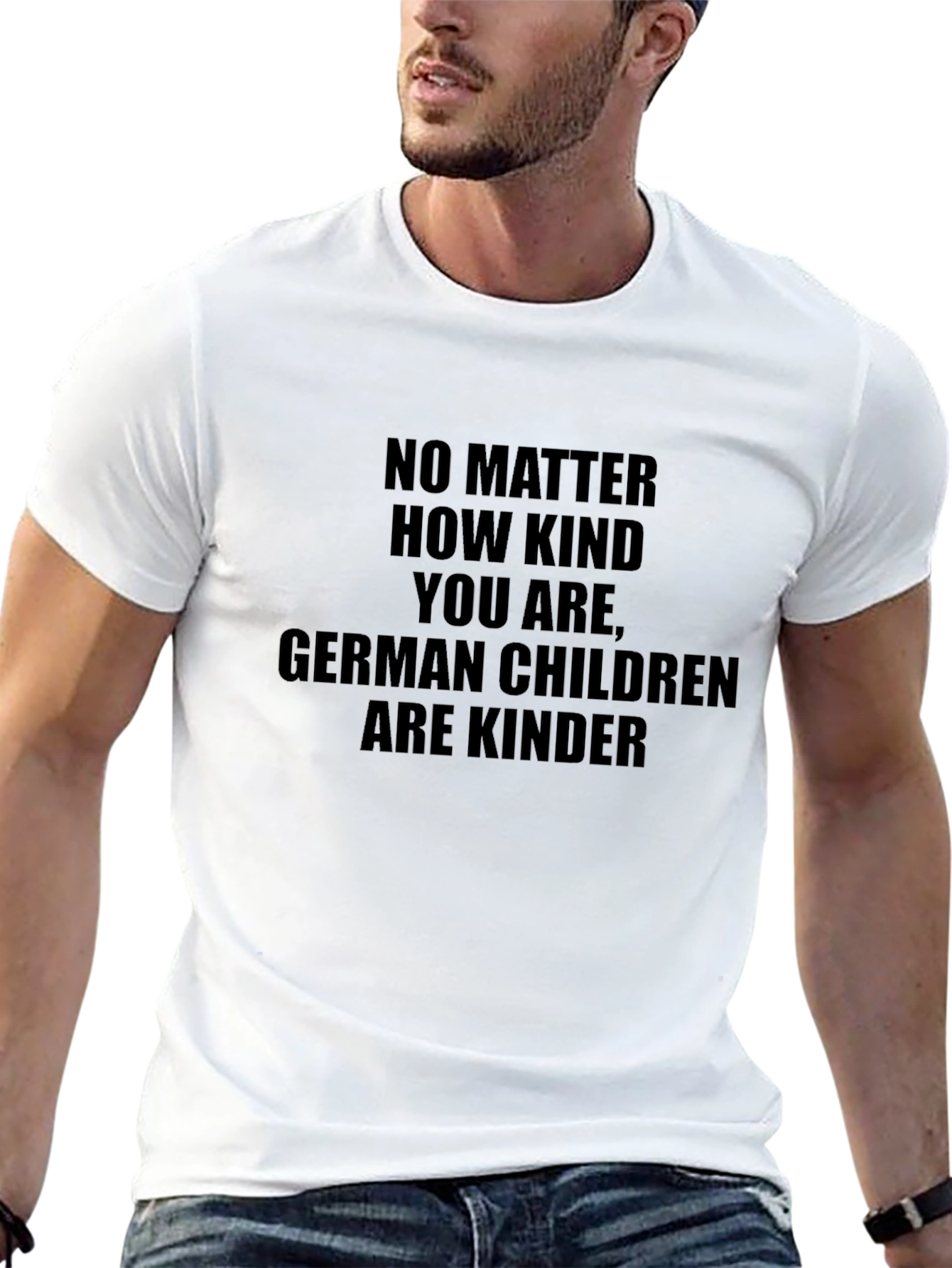 Humorous German Children Kinder Black T-Shirt