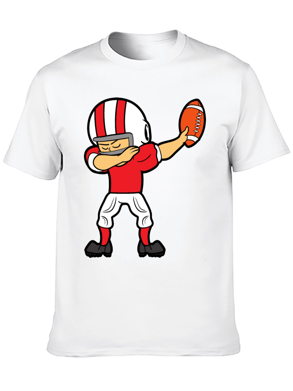 Dabbing Football Player Graphic T-Shirt