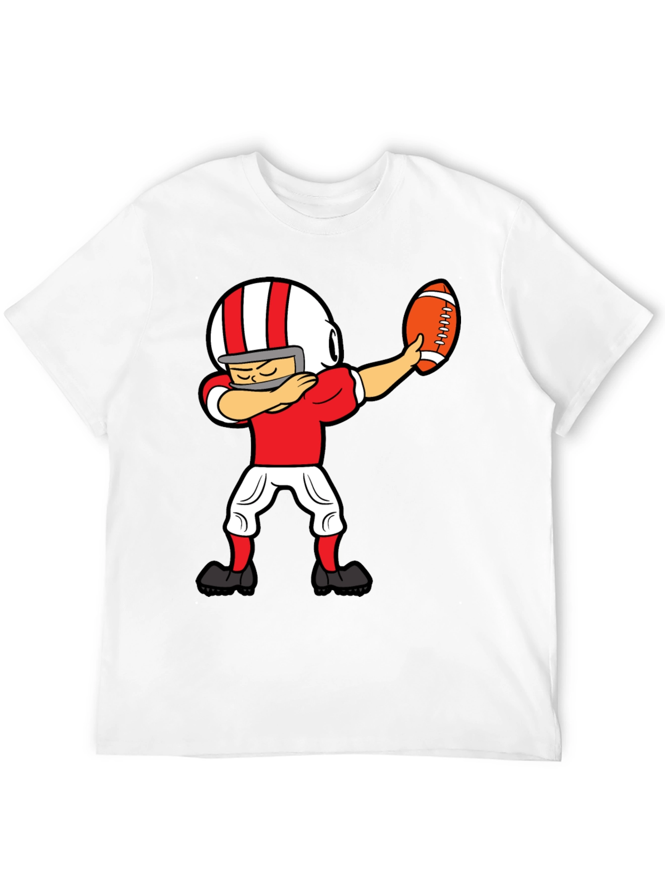 Dabbing Football Player Graphic T-Shirt