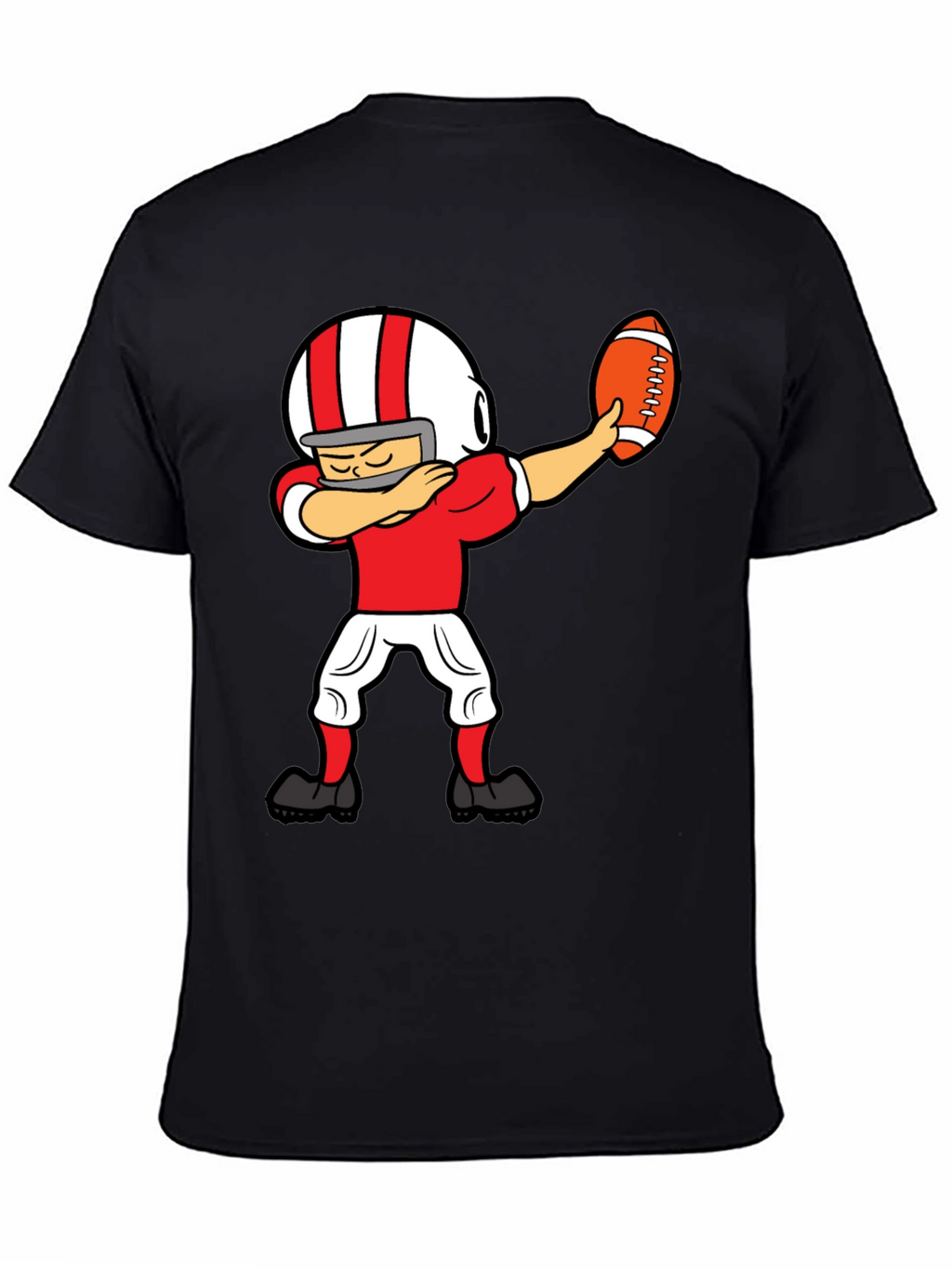 Dabbing Football Player Graphic T-Shirt