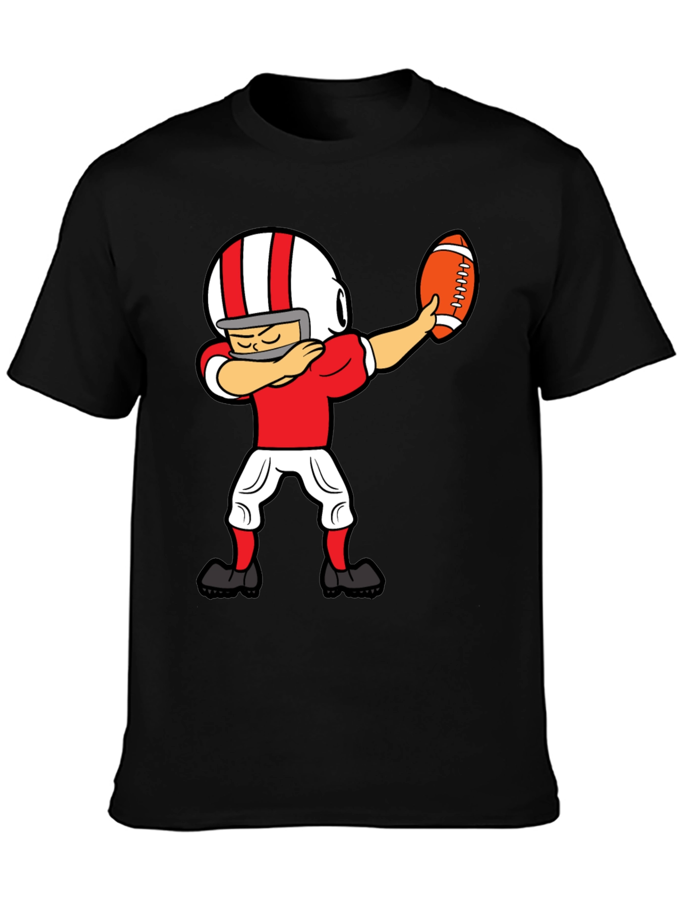 Dabbing Football Player Graphic T-Shirt
