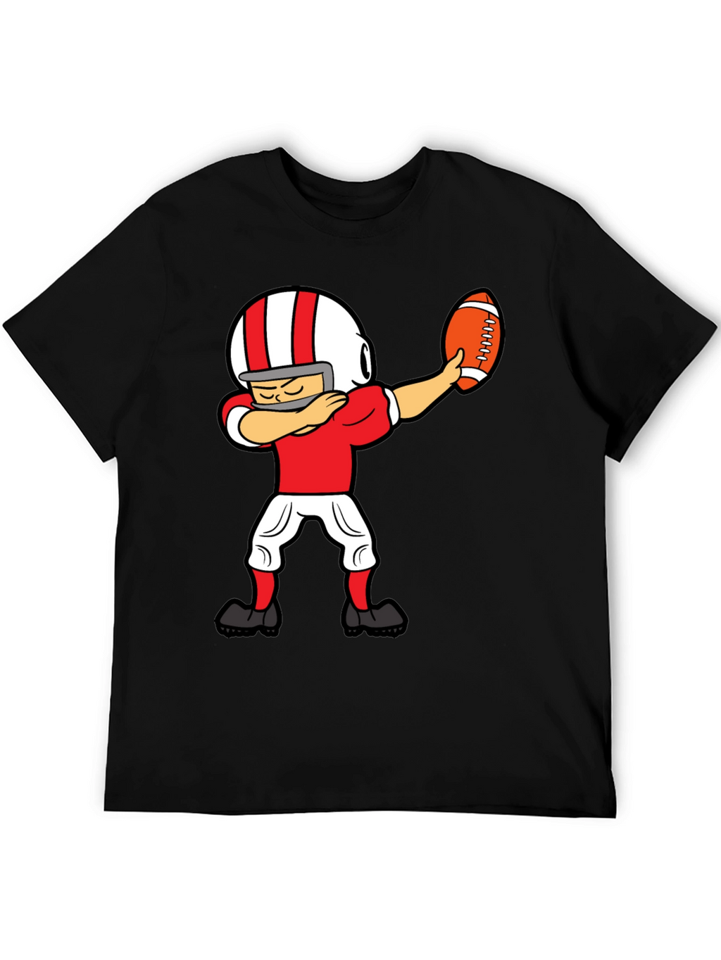 Dabbing Football Player Graphic T-Shirt