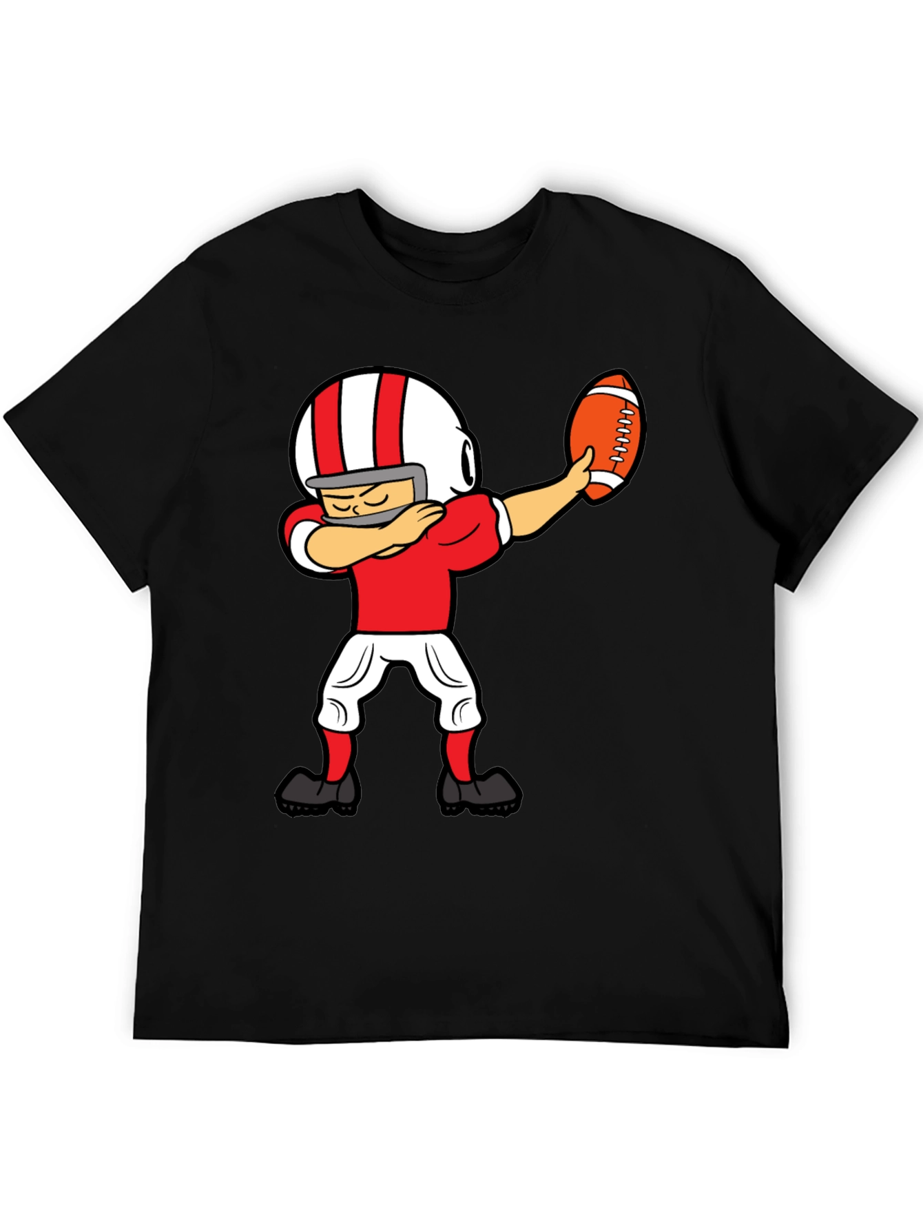 Dabbing Football Player Graphic T-Shirt