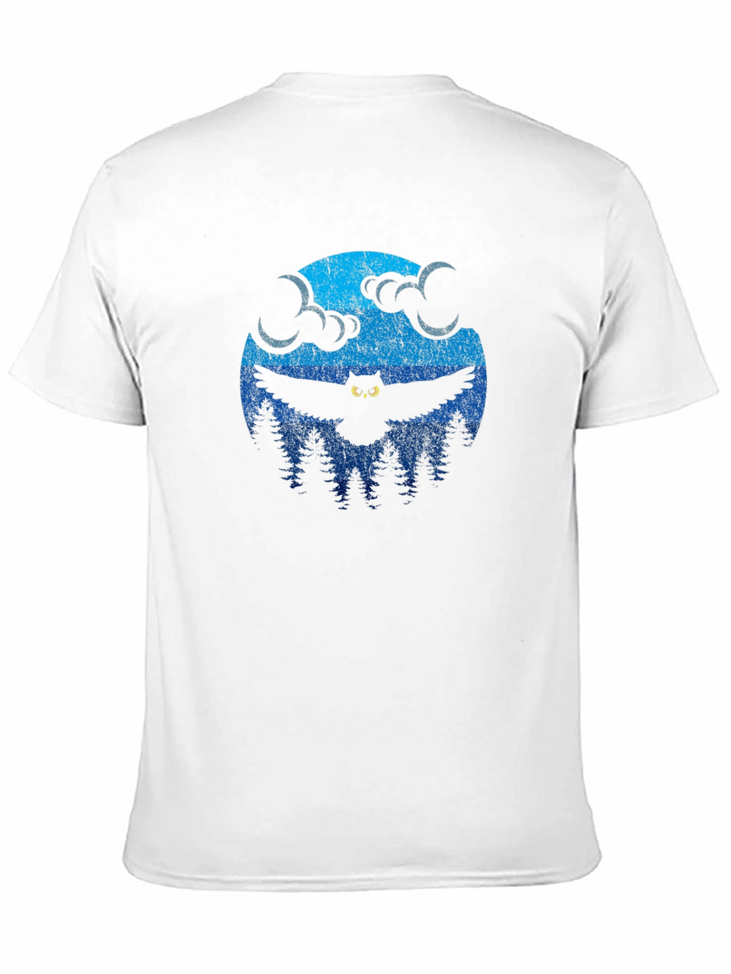 Owl Moon Graphic T-Shirt - Black