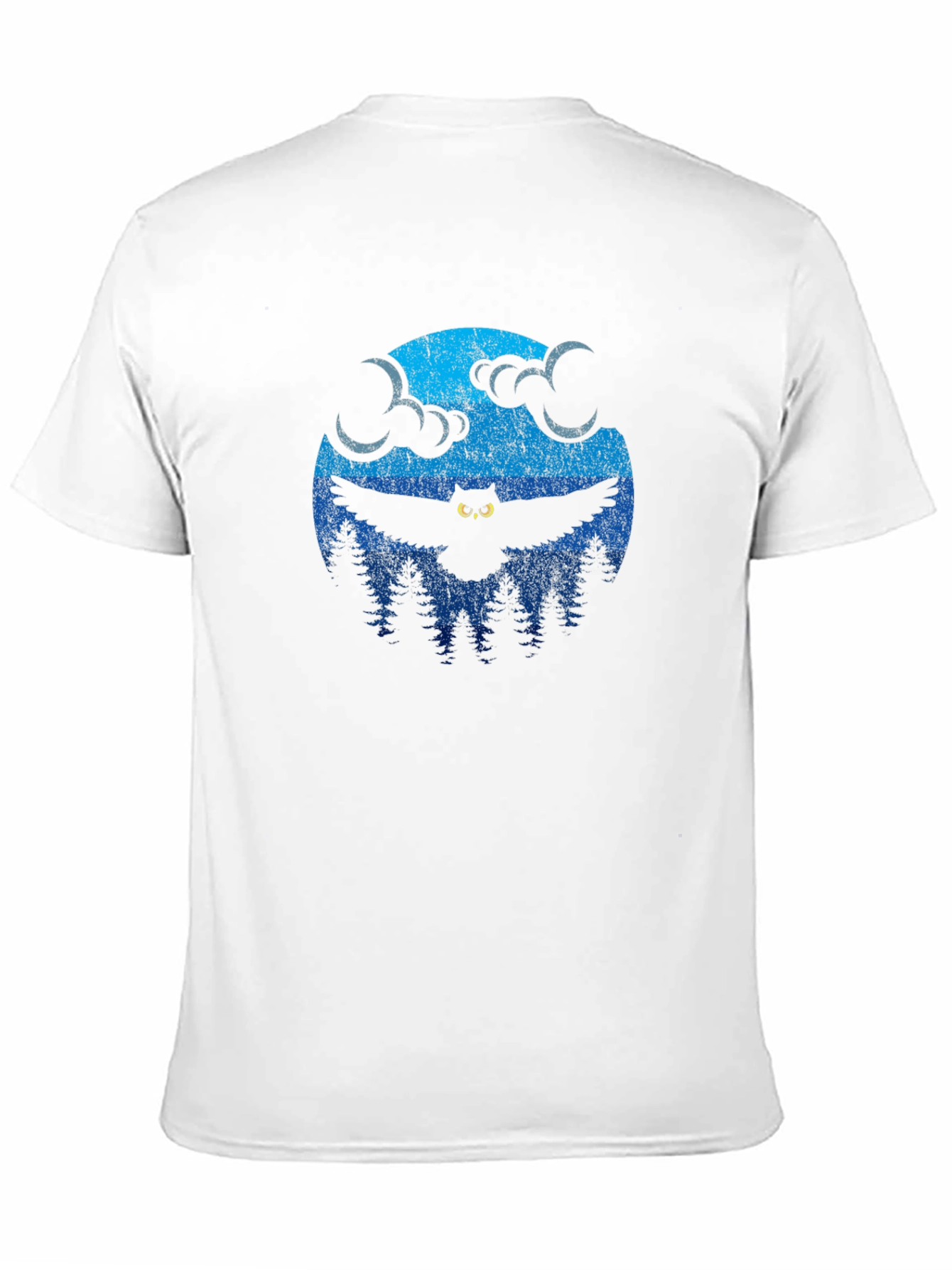 Owl Moon Graphic T-Shirt - Black