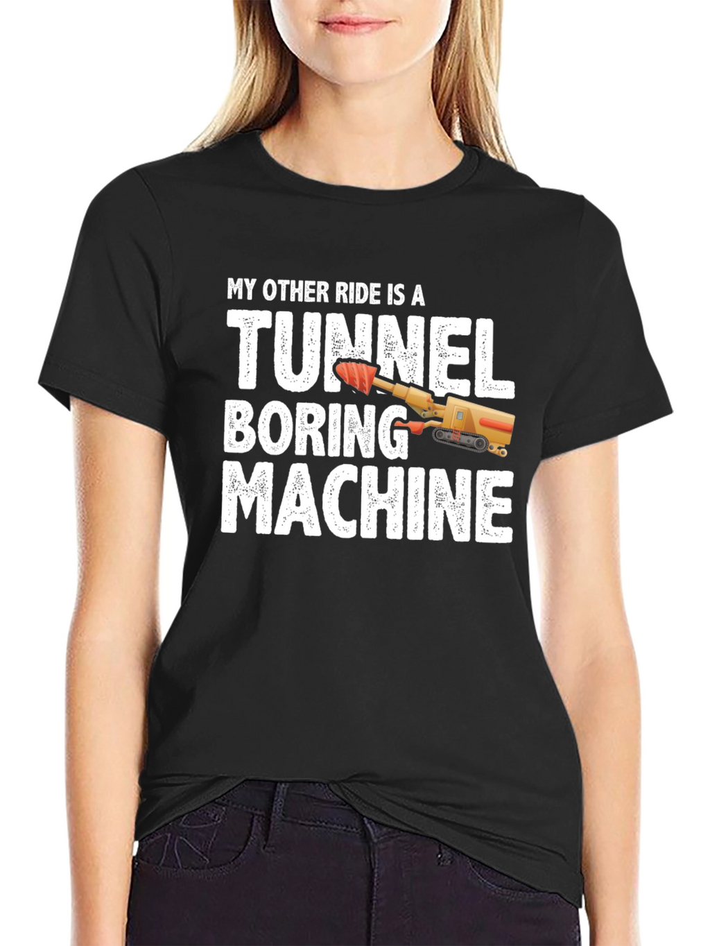 Tunnel Boring Machine T-Shirt - Funny Construction Tee