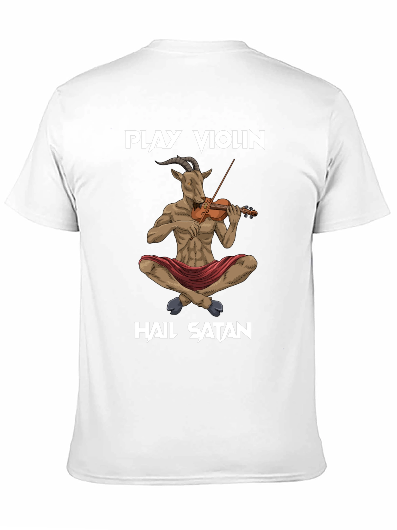 Play Violin Hail Satan T-Shirt