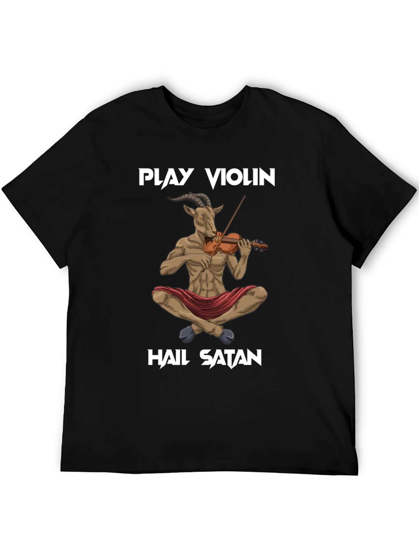 Play Violin Hail Satan T-Shirt