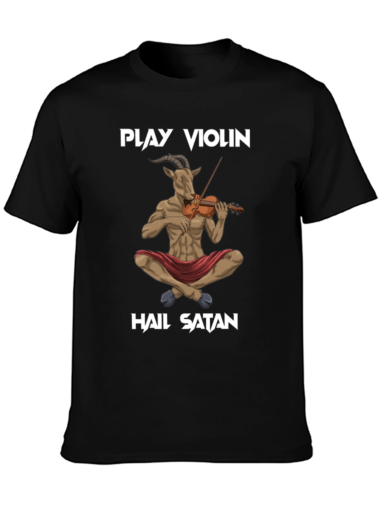 Play Violin Hail Satan T-Shirt