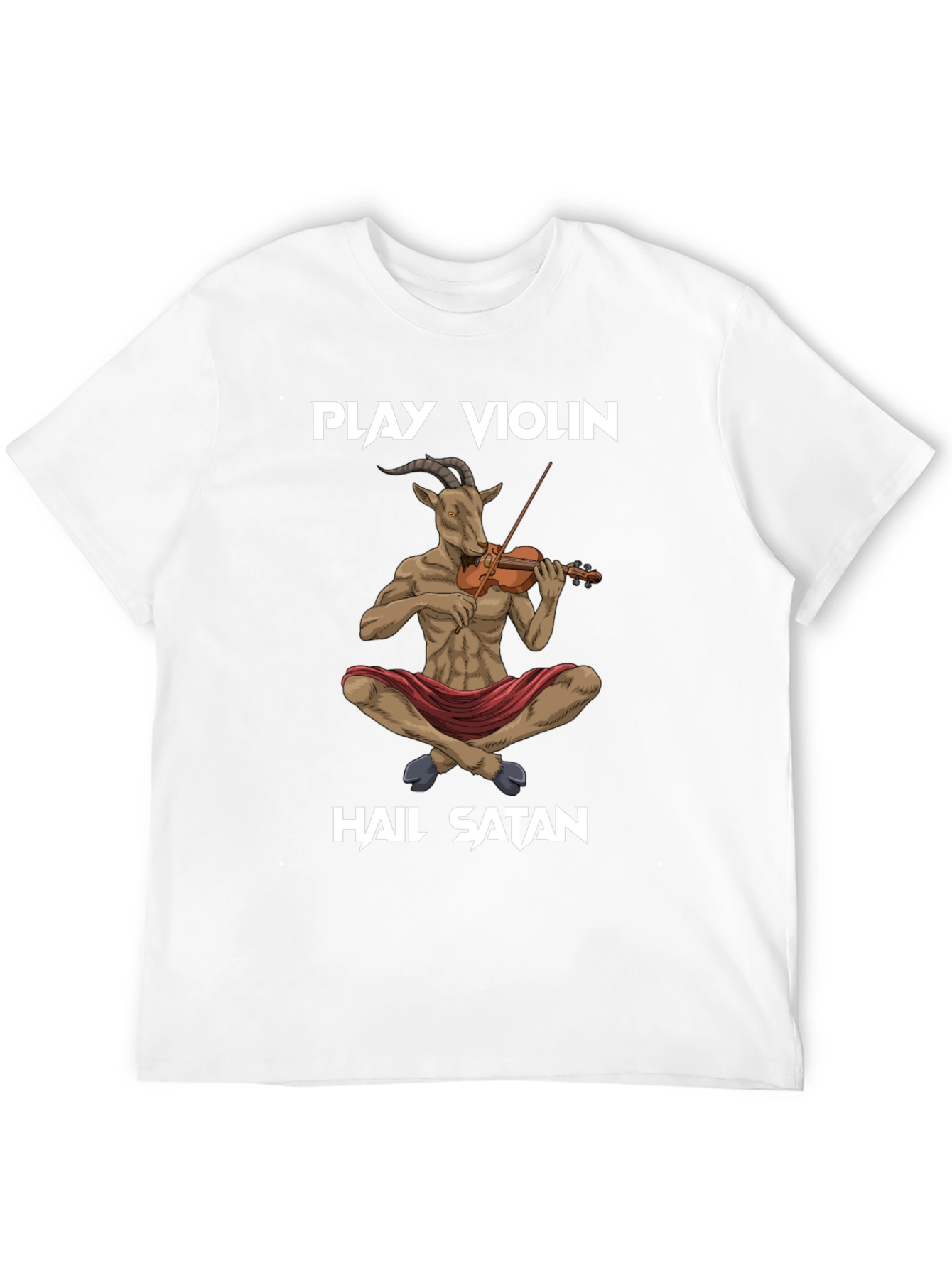 Play Violin Hail Satan T-Shirt