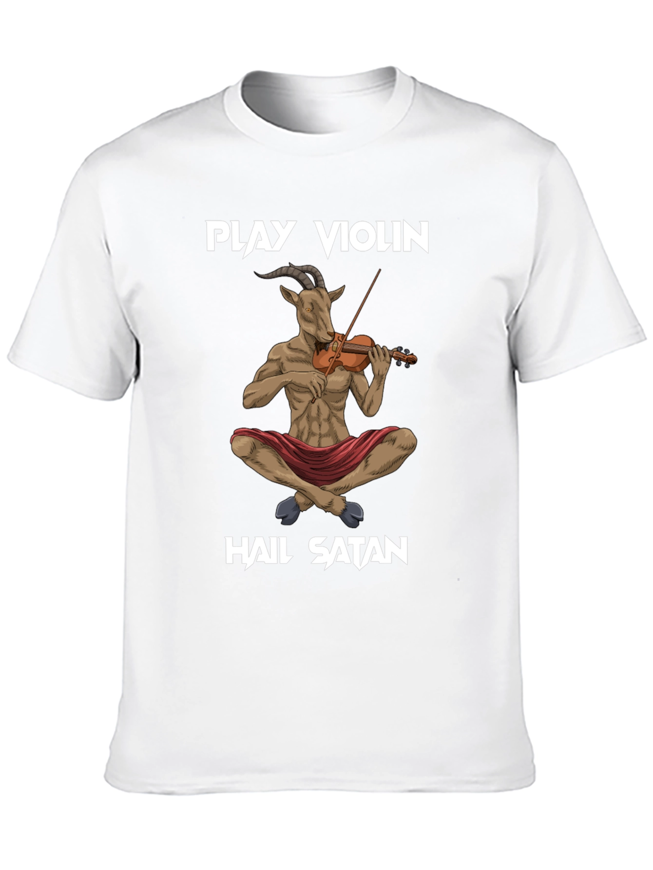 Play Violin Hail Satan T-Shirt