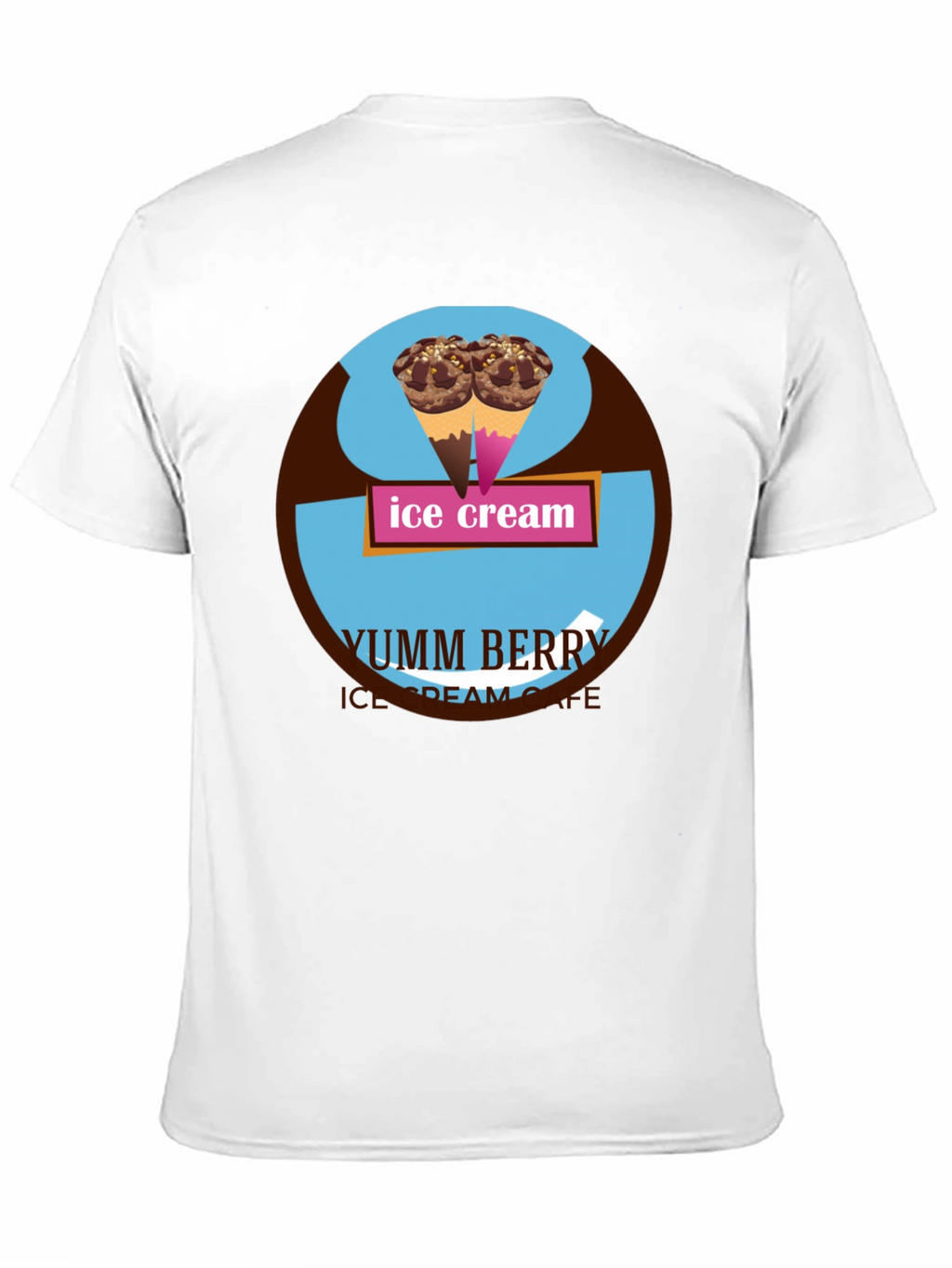 Yumm Berry Ice Cream Cafe Graphic T-Shirt