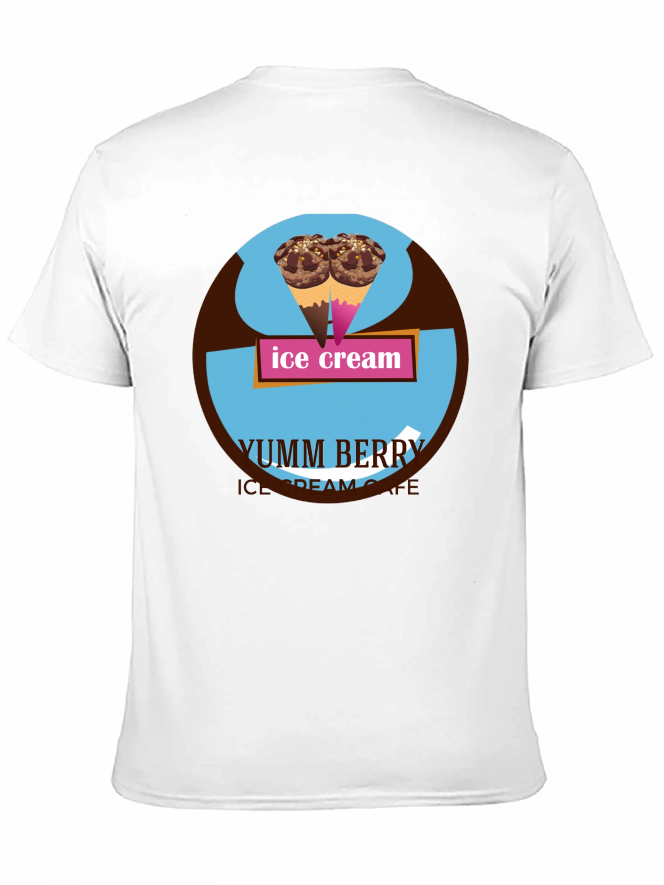 Yumm Berry Ice Cream Cafe Graphic T-Shirt
