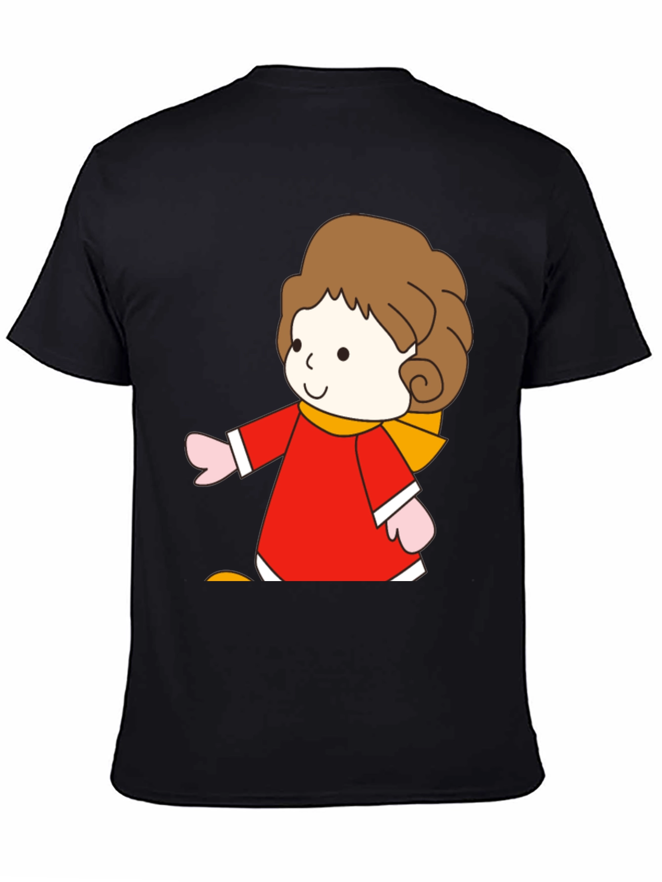 Cartoon Girl Graphic Tee - Soft Cotton Blend
