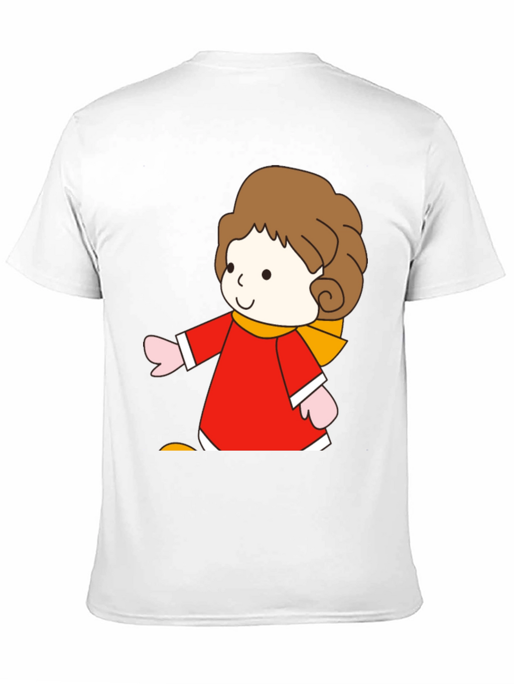 Cartoon Girl Graphic Tee - Soft Cotton Blend