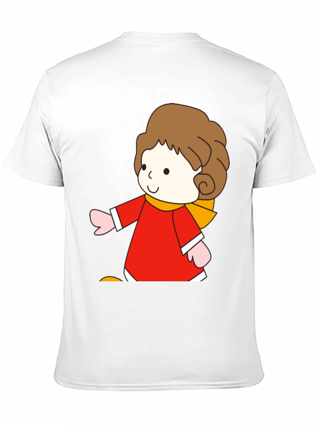 Cartoon Girl Graphic Tee - Soft Cotton Blend