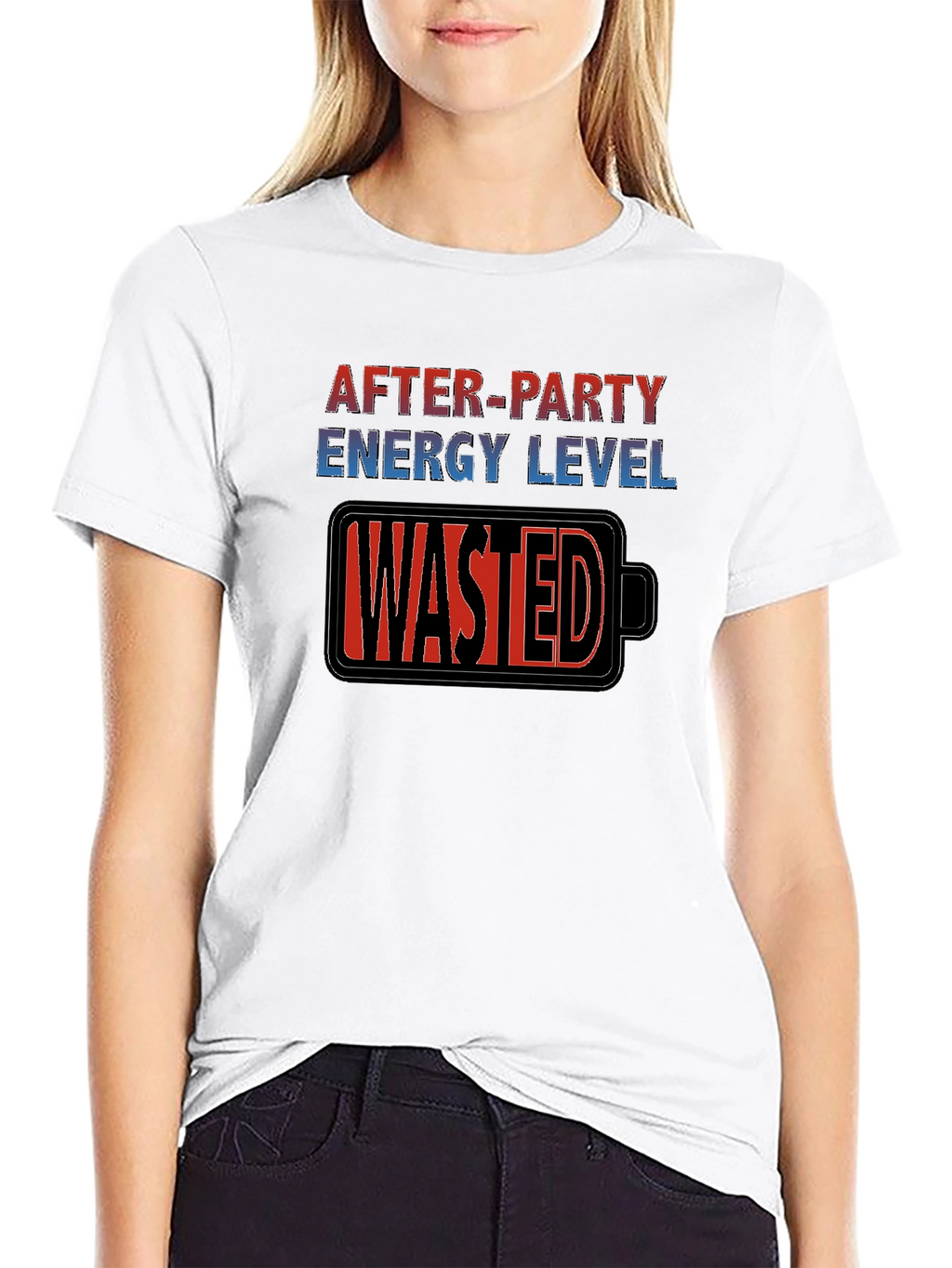 After-Party Energy Level Wasted T-Shirt