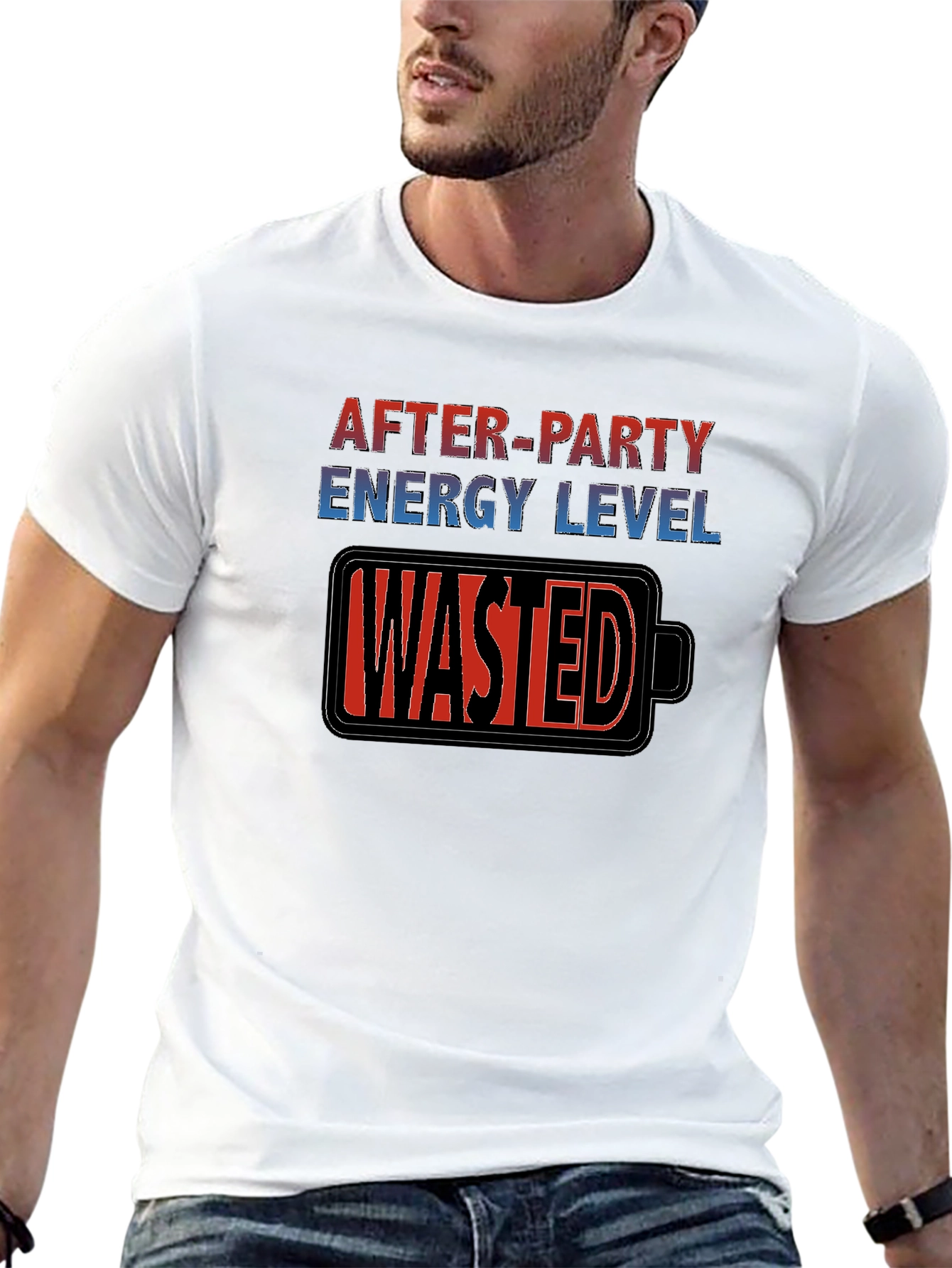 After-Party Energy Level Wasted T-Shirt
