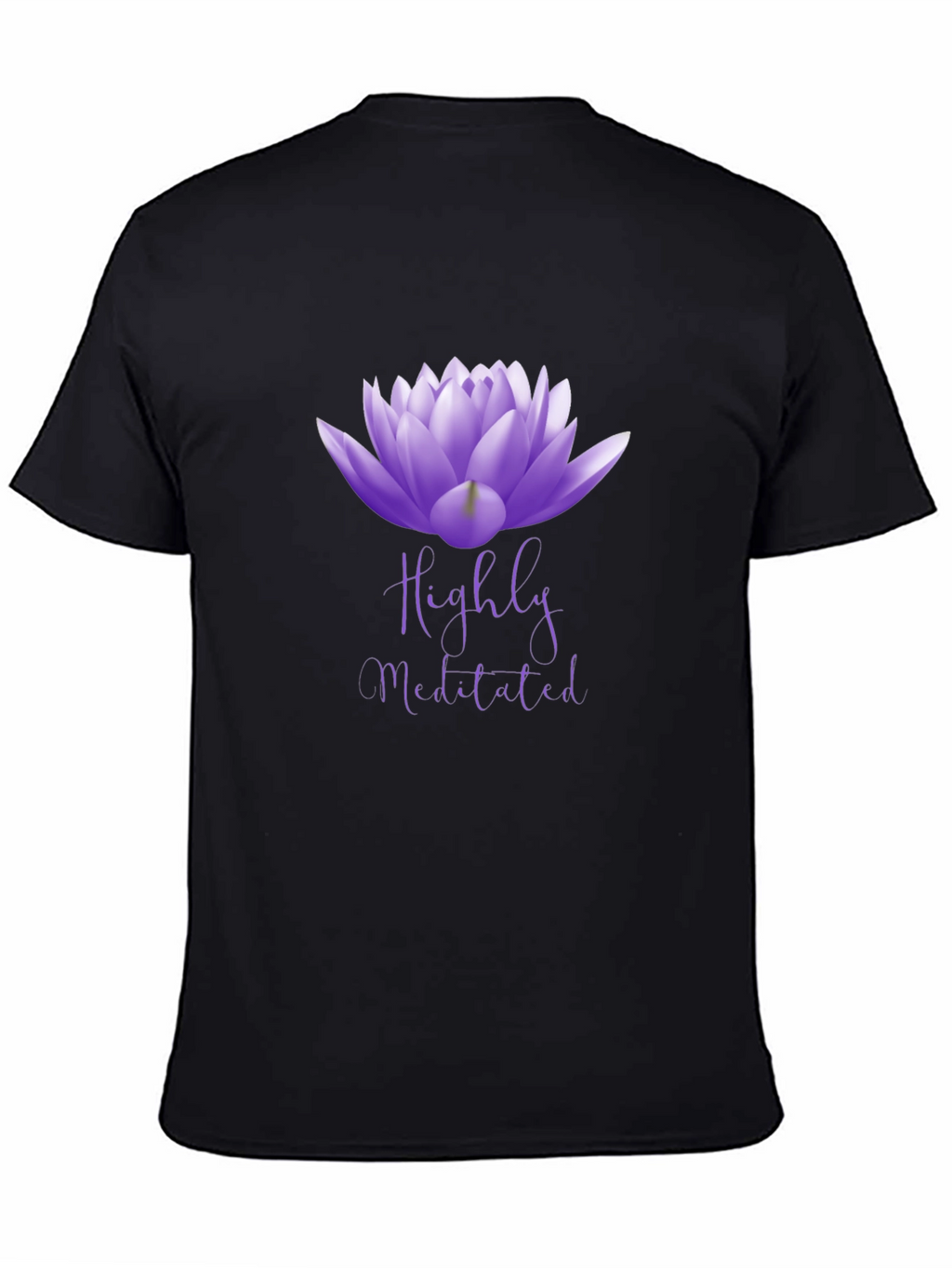 Highly Meditated Lotus Flower Graphic Tee - Unisex