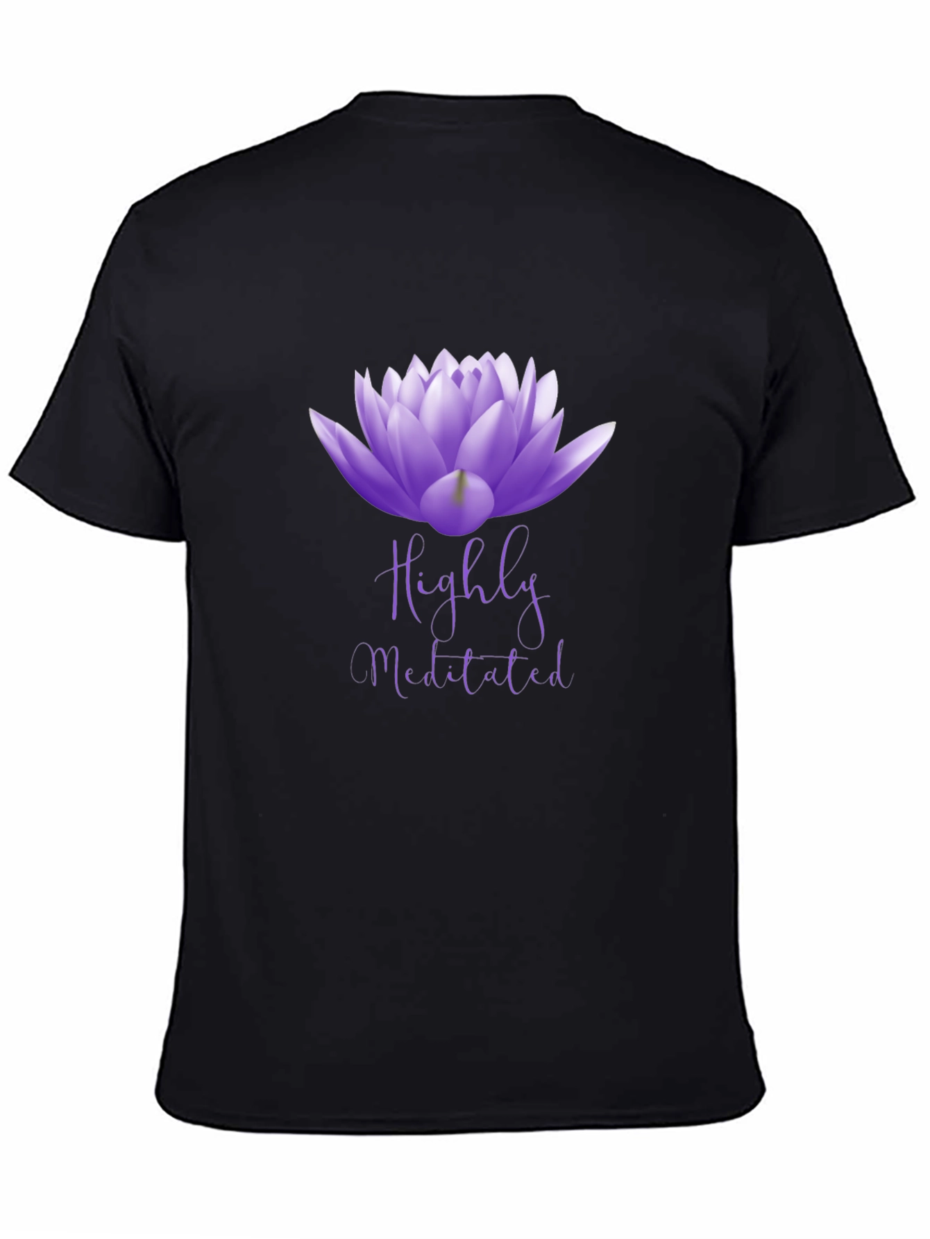 Highly Meditated Lotus Flower Graphic Tee - Unisex