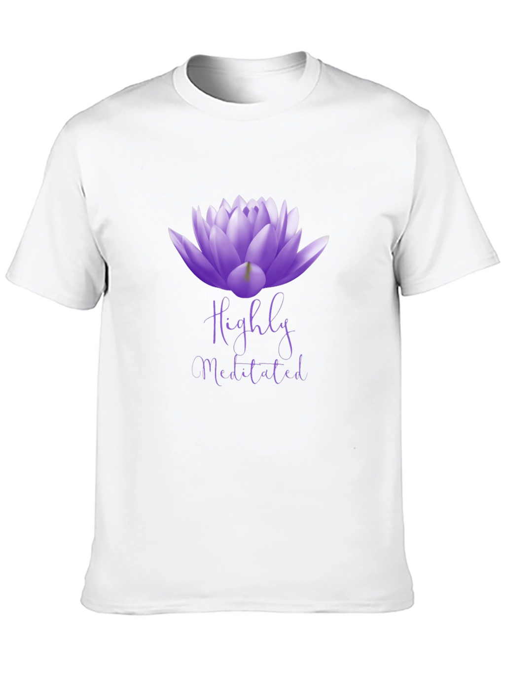 Highly Meditated Lotus Flower Graphic Tee - Unisex