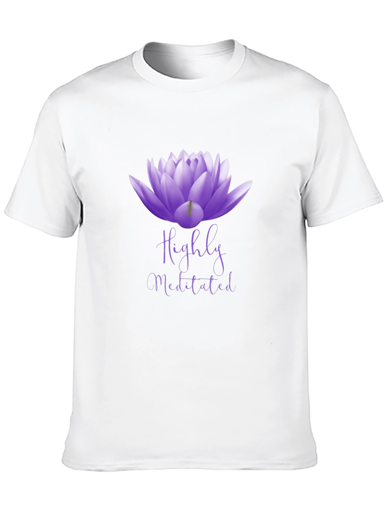 Highly Meditated Lotus Flower Graphic Tee - Unisex