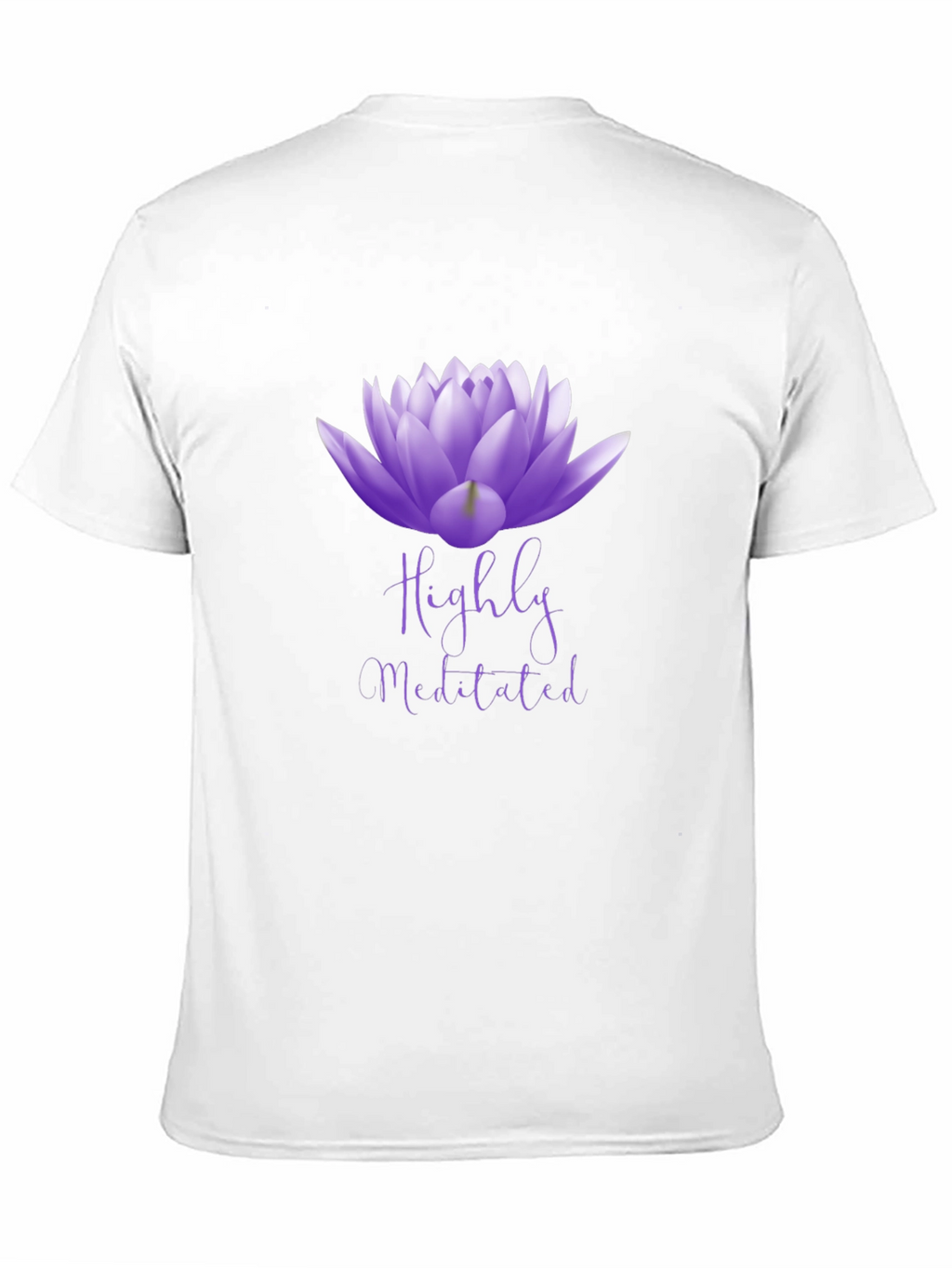 Highly Meditated Lotus Flower Graphic Tee - Unisex