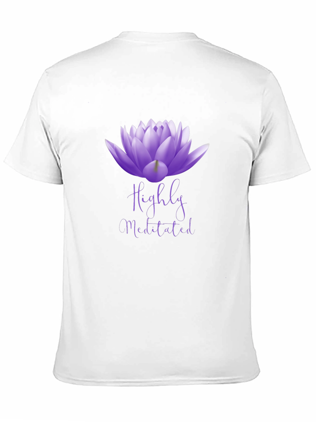 Highly Meditated Lotus Flower Graphic Tee - Unisex