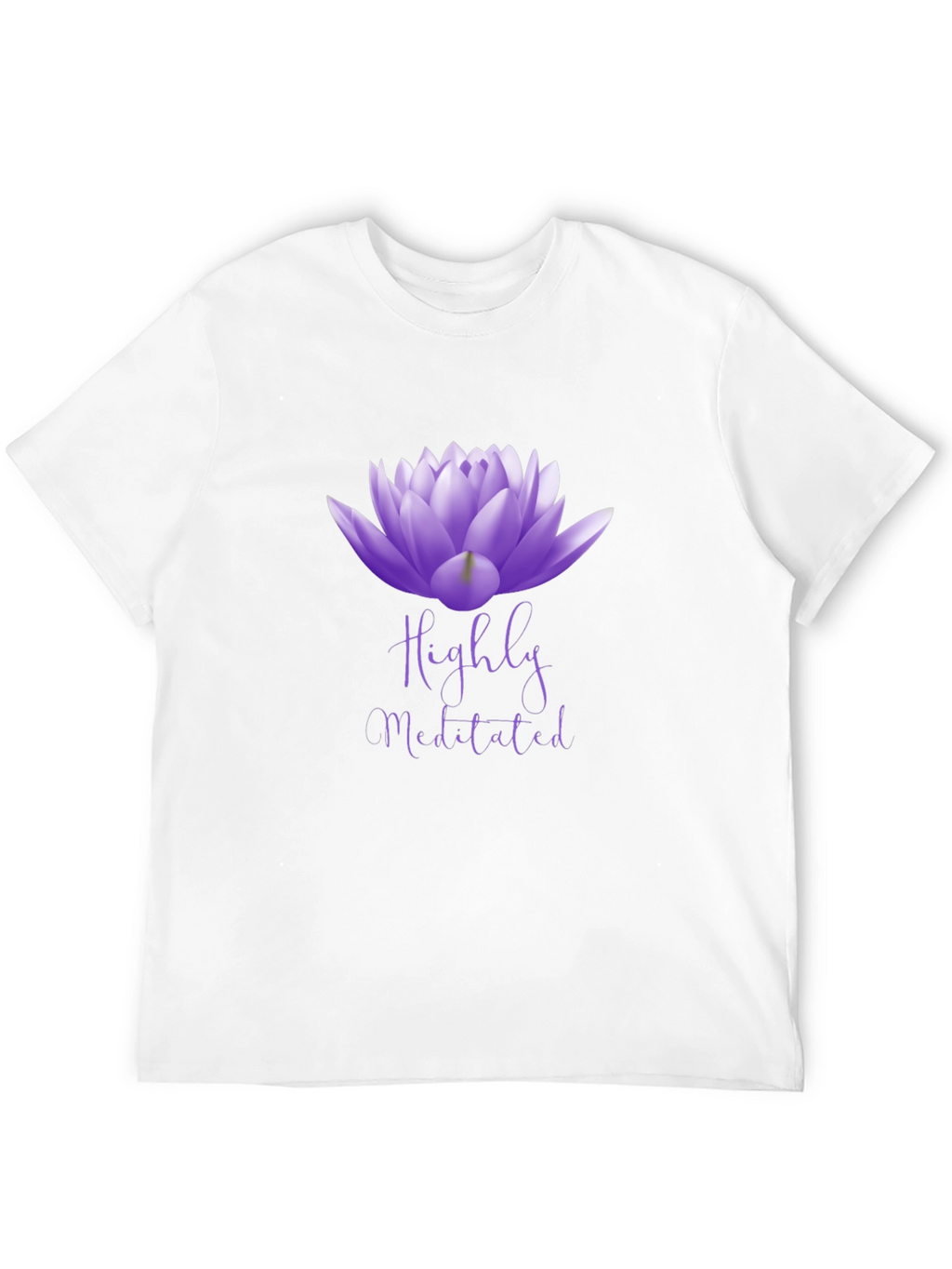 Highly Meditated Lotus Flower Graphic Tee - Unisex