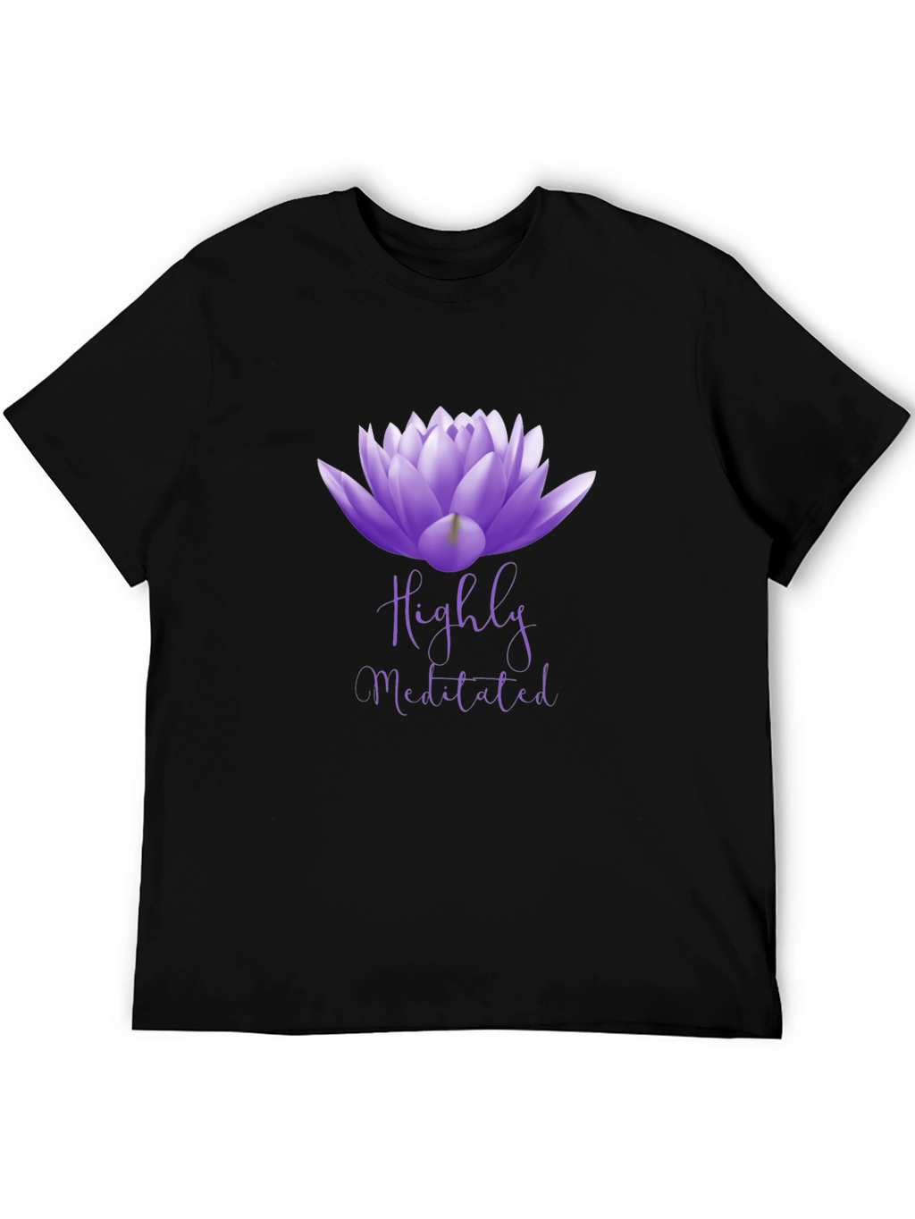 Highly Meditated Lotus Flower Graphic Tee - Unisex