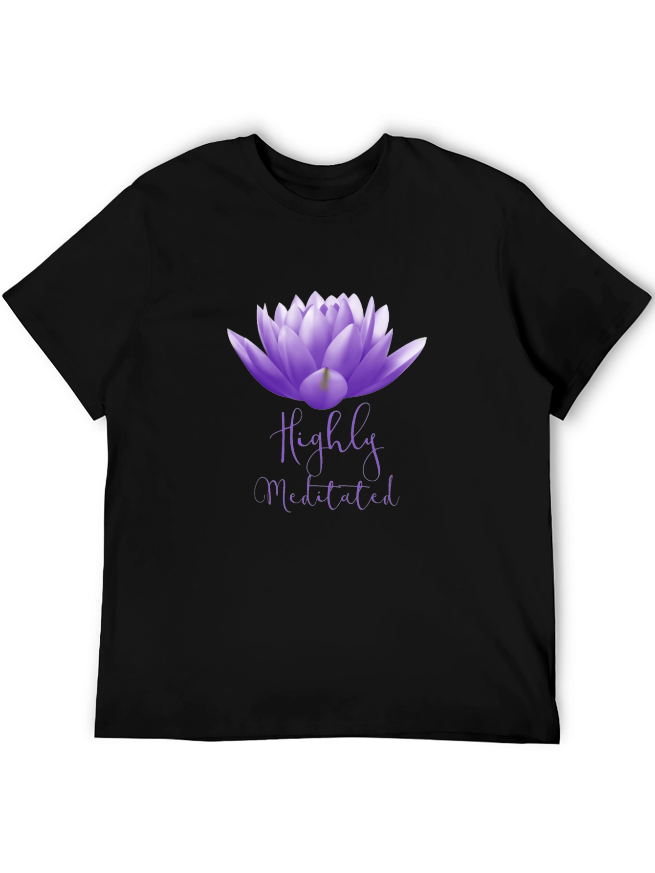 Highly Meditated Lotus Flower Graphic Tee - Unisex