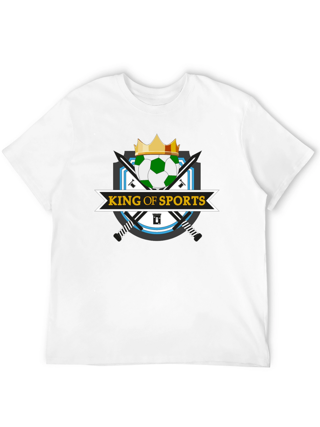 King of Sports T-Shirt - Soccer Crown Design