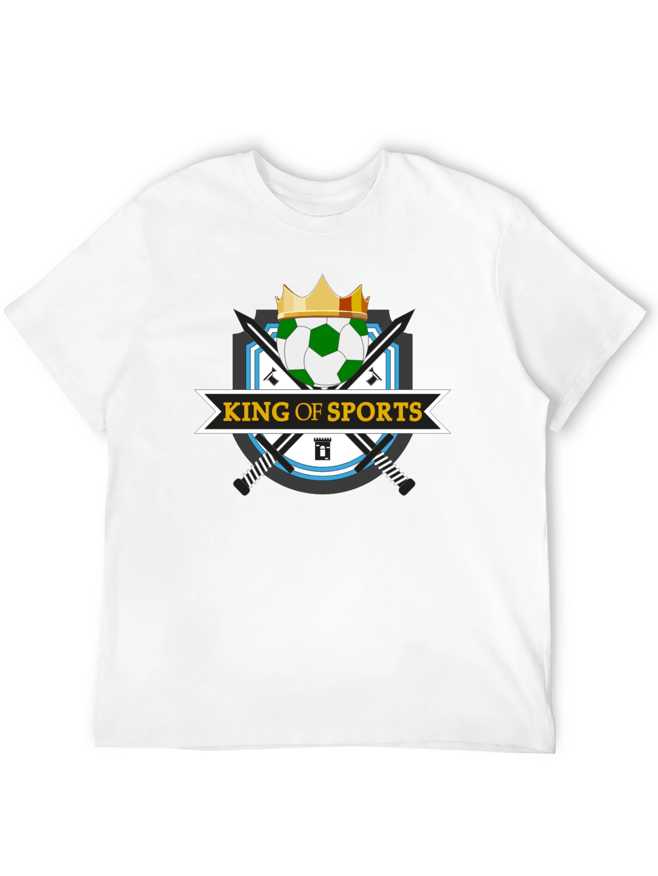 King of Sports T-Shirt - Soccer Crown Design