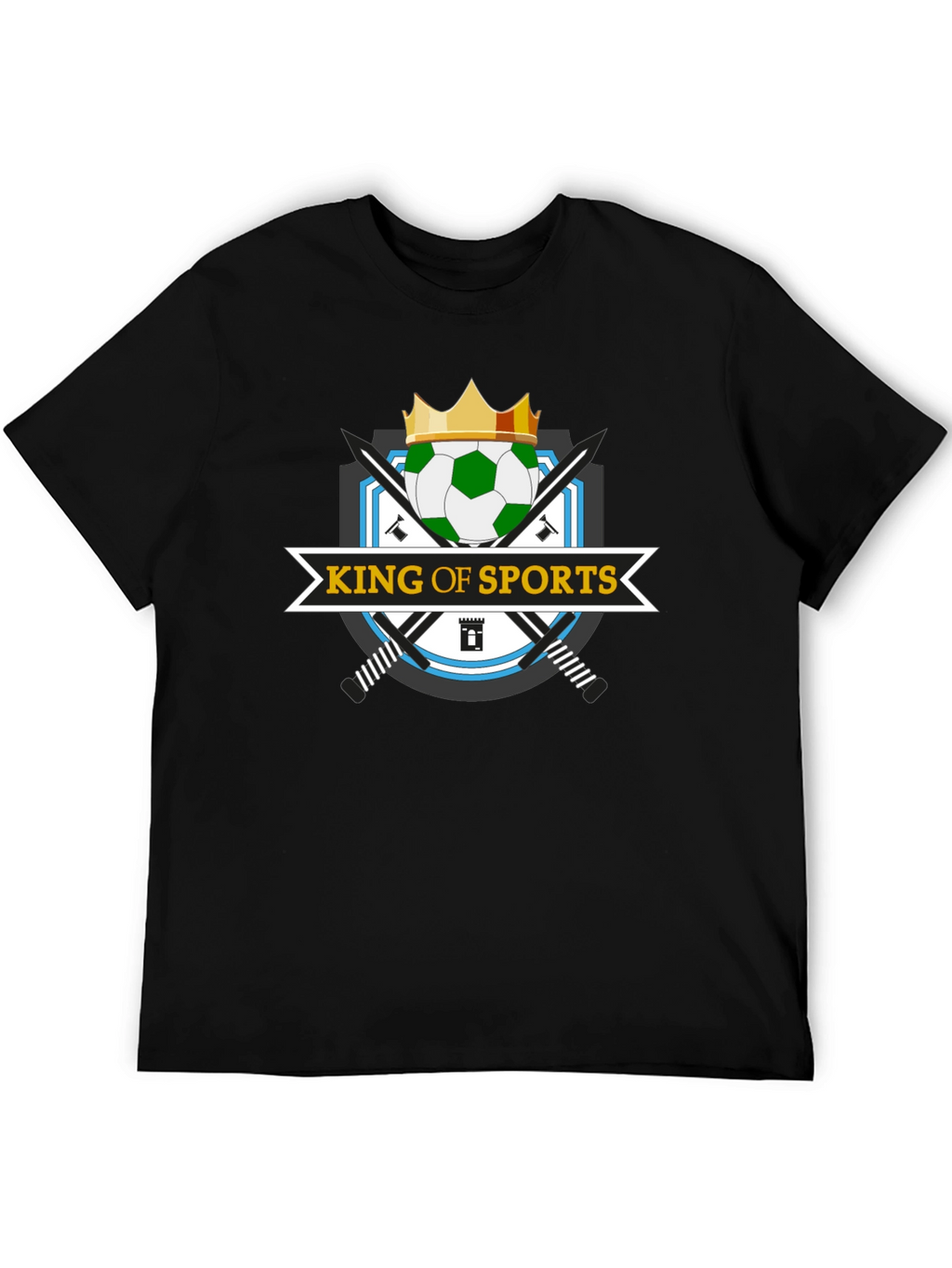 King of Sports T-Shirt - Soccer Crown Design