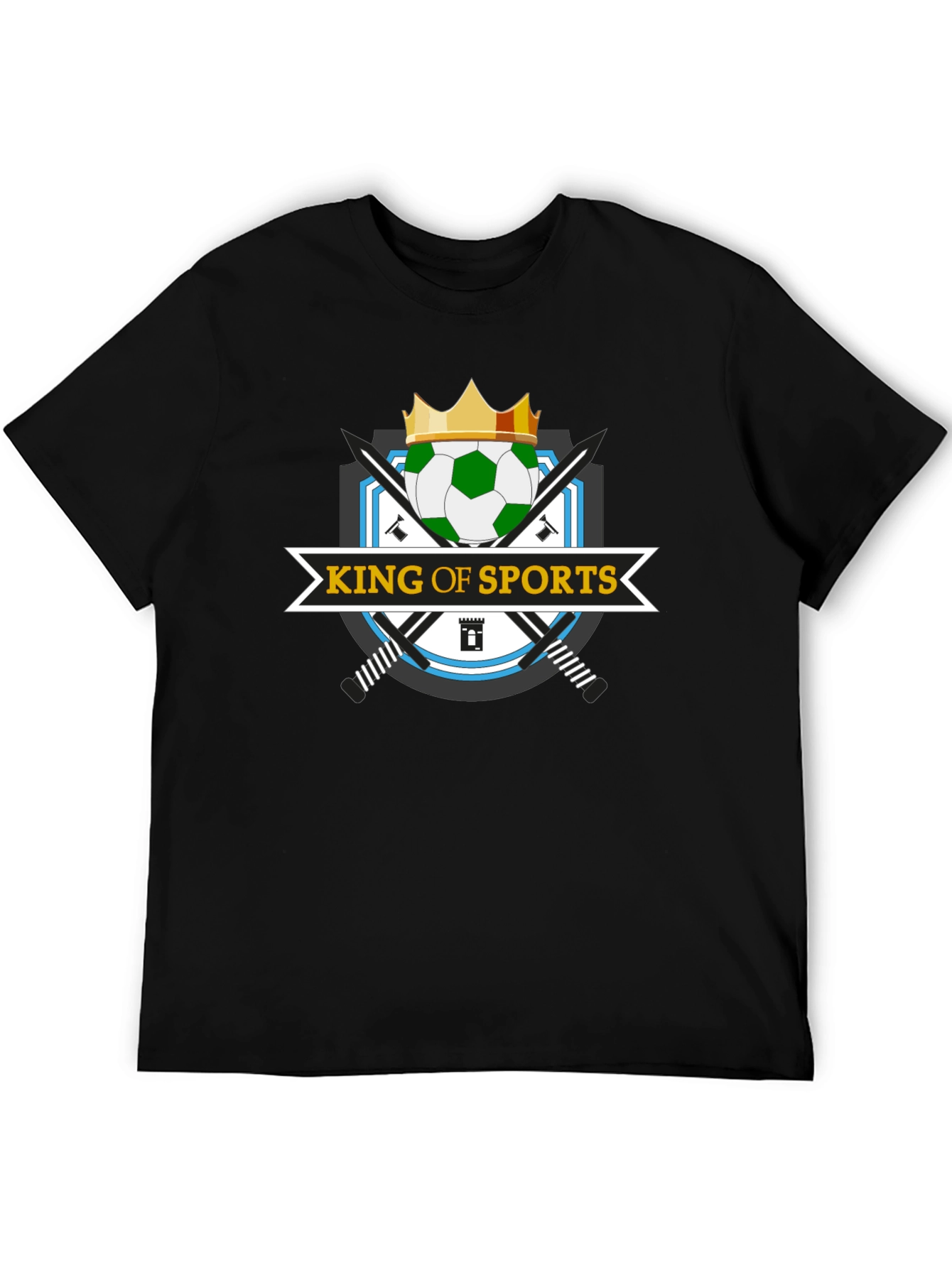 King of Sports T-Shirt - Soccer Crown Design