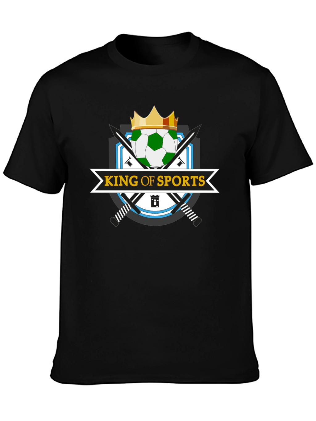 King of Sports T-Shirt - Soccer Crown Design