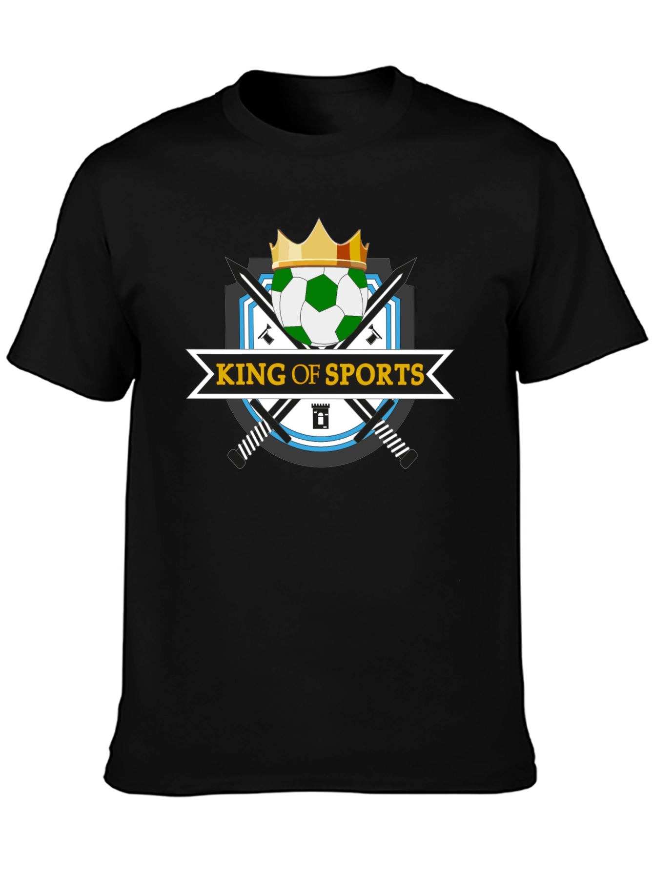 King of Sports T-Shirt - Soccer Crown Design
