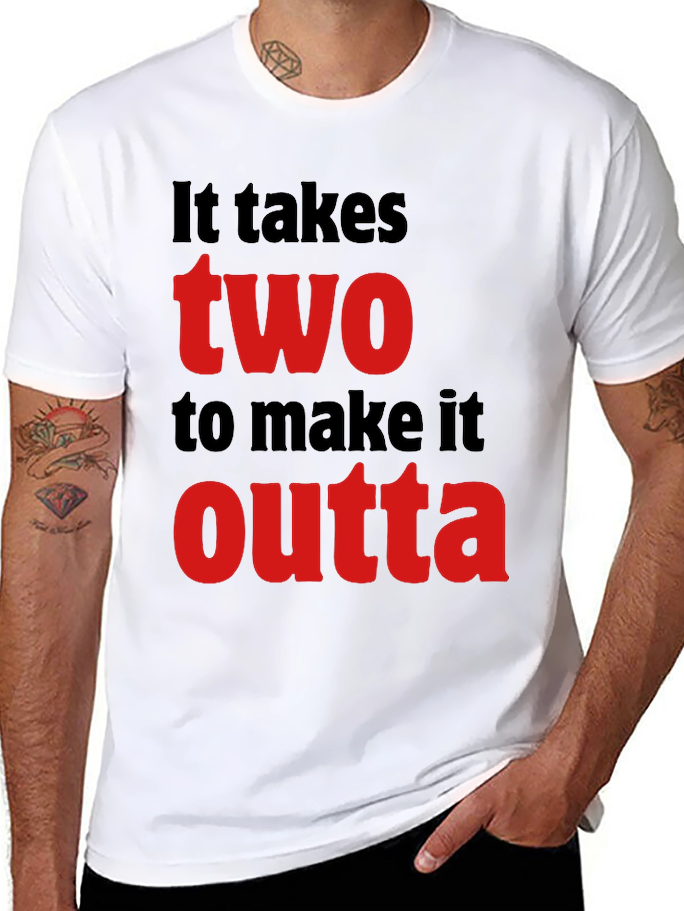 It Takes Two T-Shirt - Stylish Graphic Tee