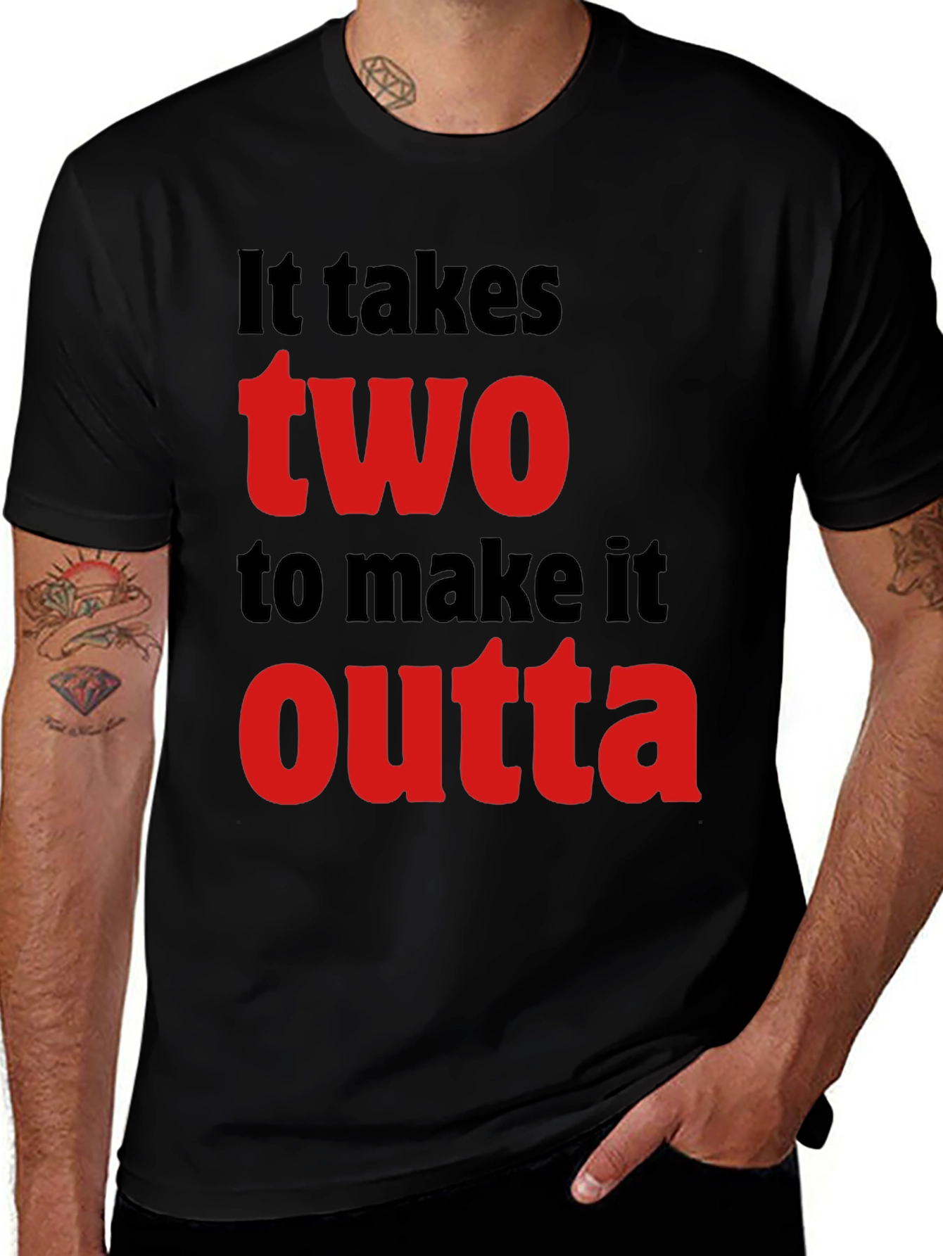 It Takes Two T-Shirt - Stylish Graphic Tee