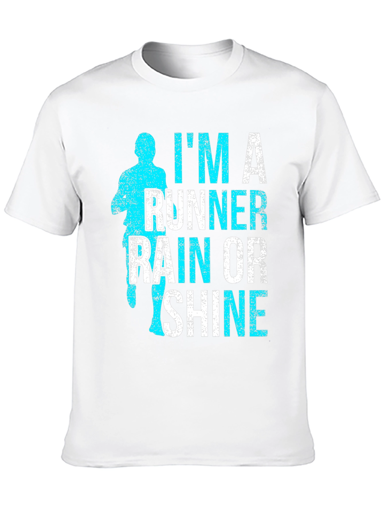 Runner Rain or Shine Black Graphic Tee