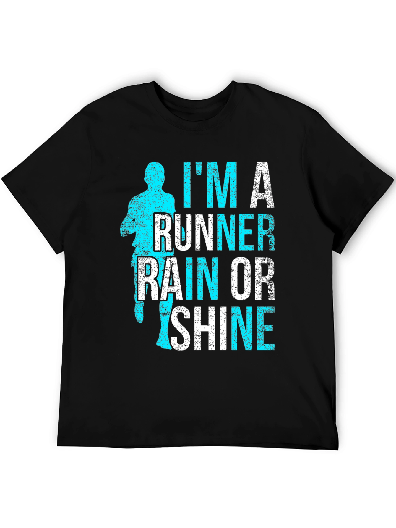 Runner Rain or Shine Black Graphic Tee