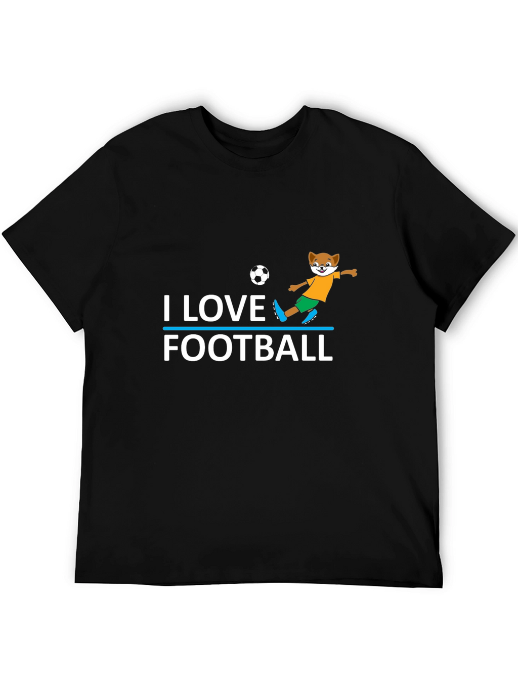 I Love Football T-Shirt - Soccer Fox