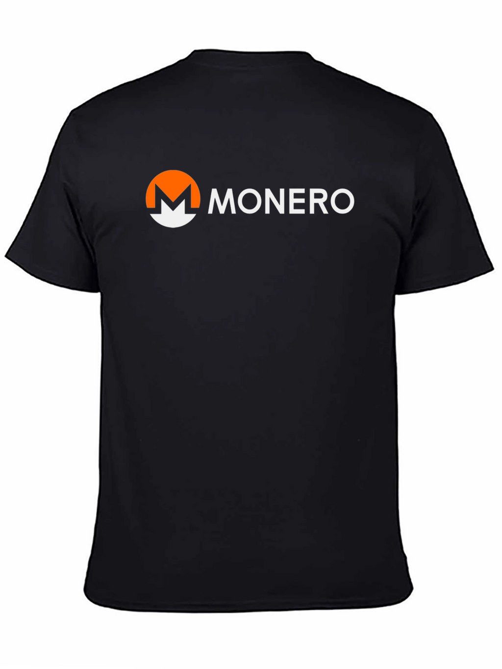 Monero Crypto T-Shirt - Black Short Sleeve Casual