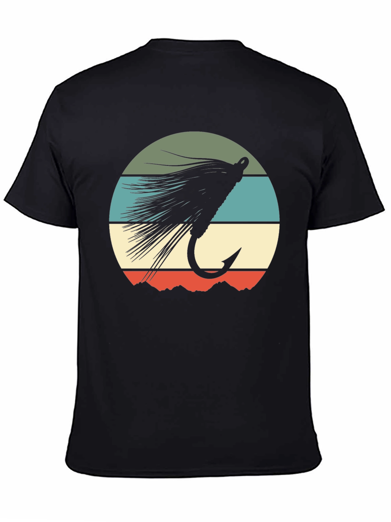 Fly Fishing Lure Retro Graphic T-Shirt
