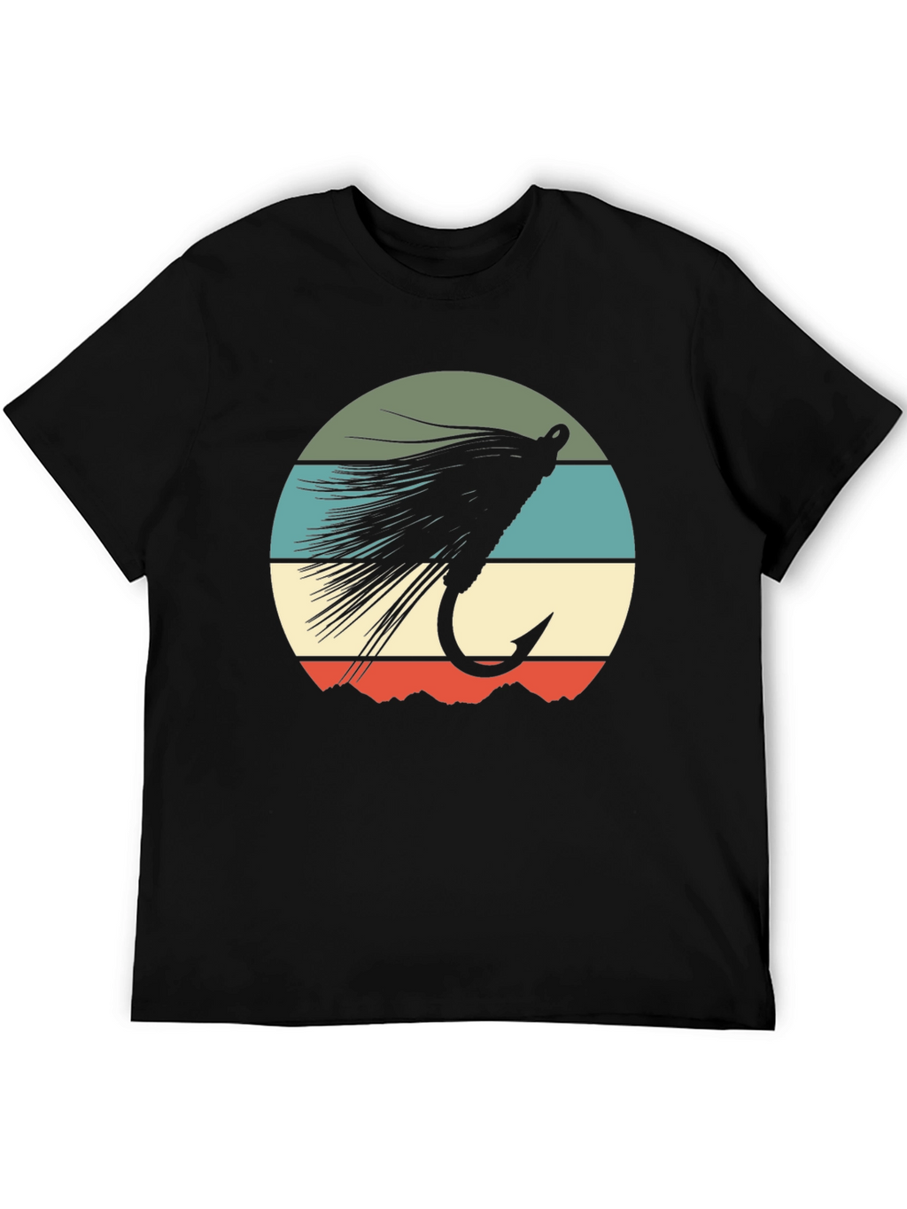 Fly Fishing Lure Retro Graphic T-Shirt