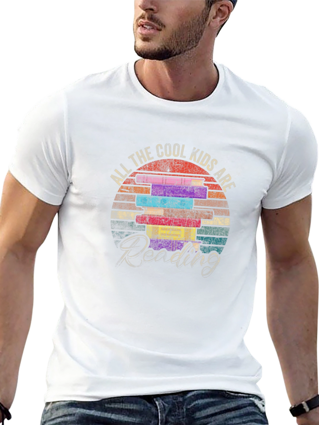 Cool Kids Reading Graphic Tee - Black