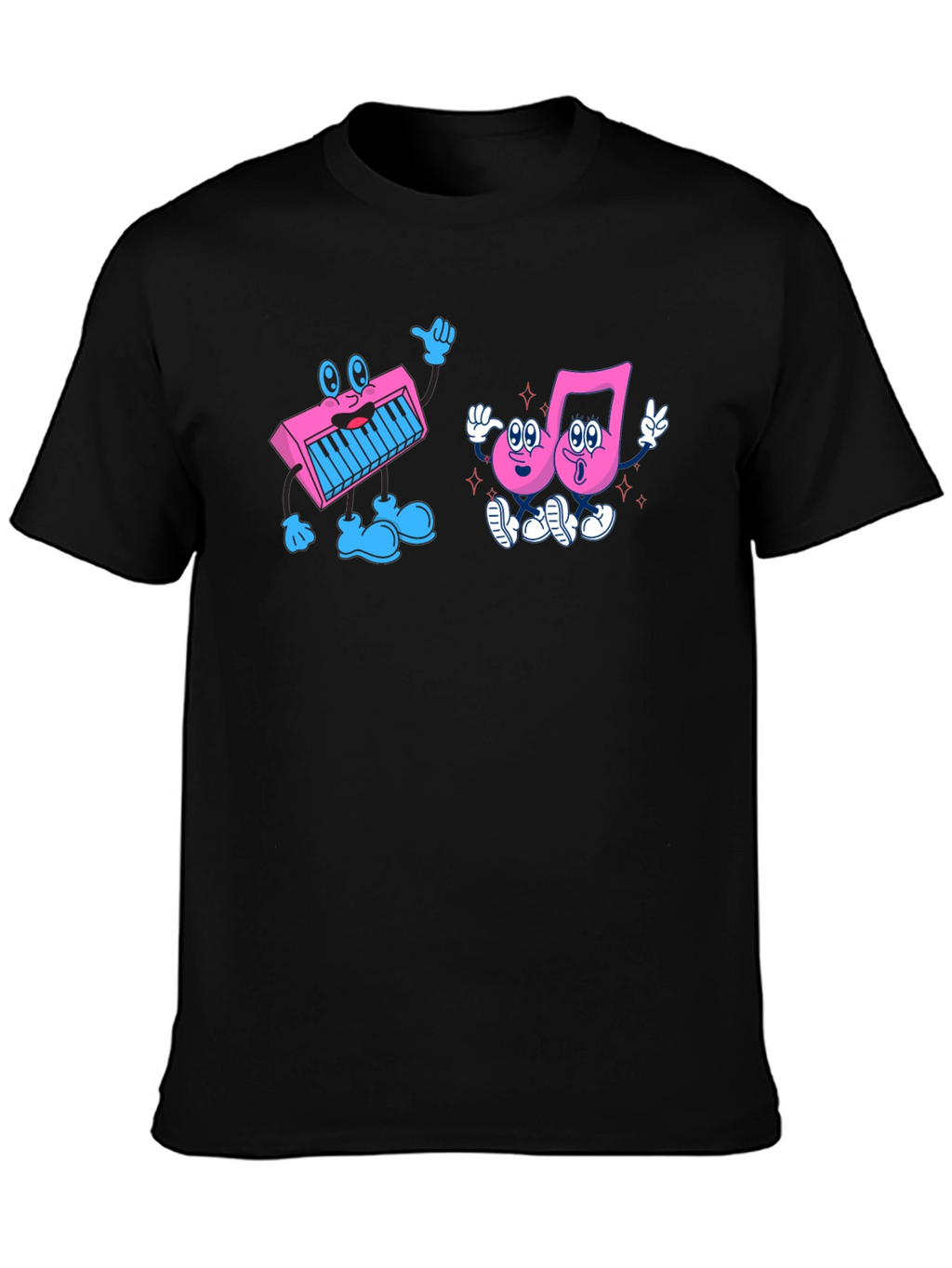Musical Friends Graphic Tee - Black
